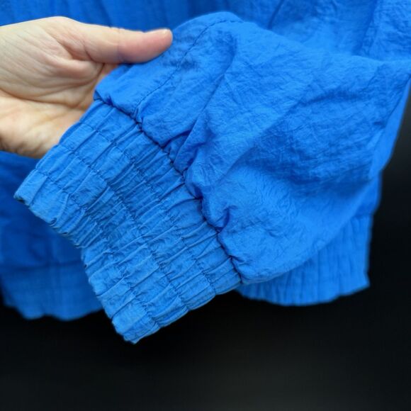 Adidas Vintage 90s Windbreaker Track Jacket Light Weight Coat Zipper Closure L - Picture 6 of 10